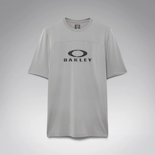 חולצת רכיבה אוקלי אפור - Oakley Free Ride RC SS Jersey