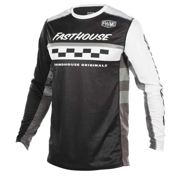 חולצת רכיבה פסטהאוס Grindhouse Atomic שחור אפור Fasthouse Grindhouse Atomic Jersey