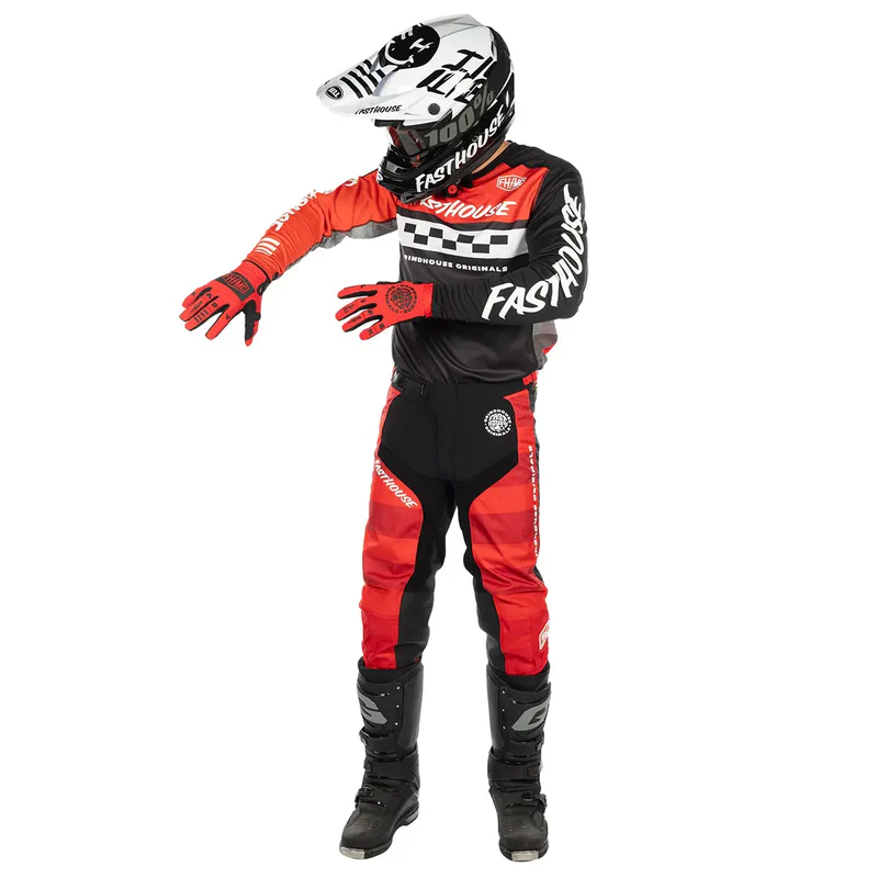 חליפת רכיבה פסטהאוס שחור - Fasthouse Grindhouse Atomic Gear Set Red Black