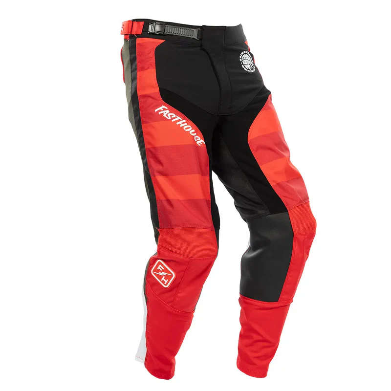 חליפת רכיבה פסטהאוס אדום שחור - Fasthouse Grindhouse Atomic Gear Set Red/Black מק"ט 200009-300009-40 - מבט אחורי - מכנס