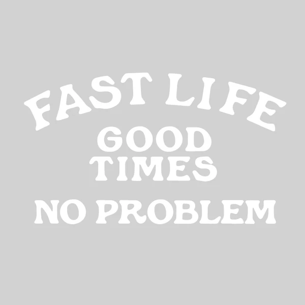 ערכת מדבקות פסטהאוס לבן - Fasthouse No Problem Die Cut Sticker White