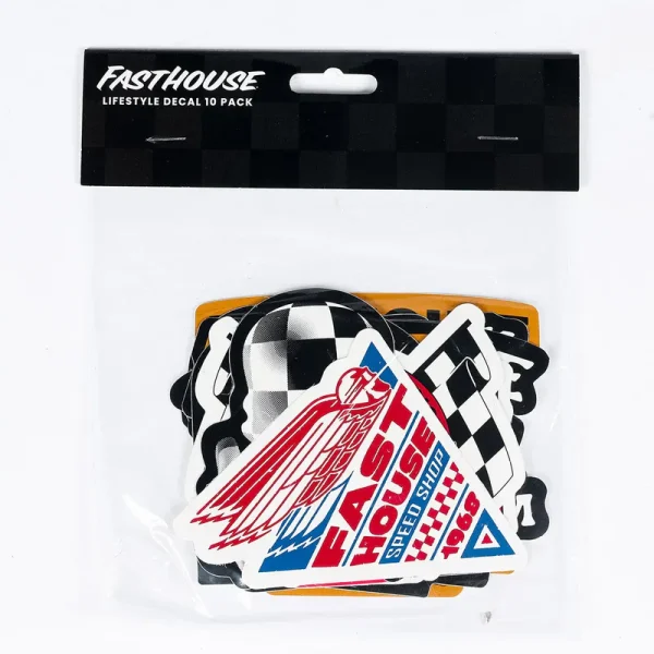 מדבקות פסטהאוס סט 10 יחידות - Fasthouse Spring '26 Lifestyle Decal 10 Pack Multi מק"ט 903007-99-00 - תמונת אריזה