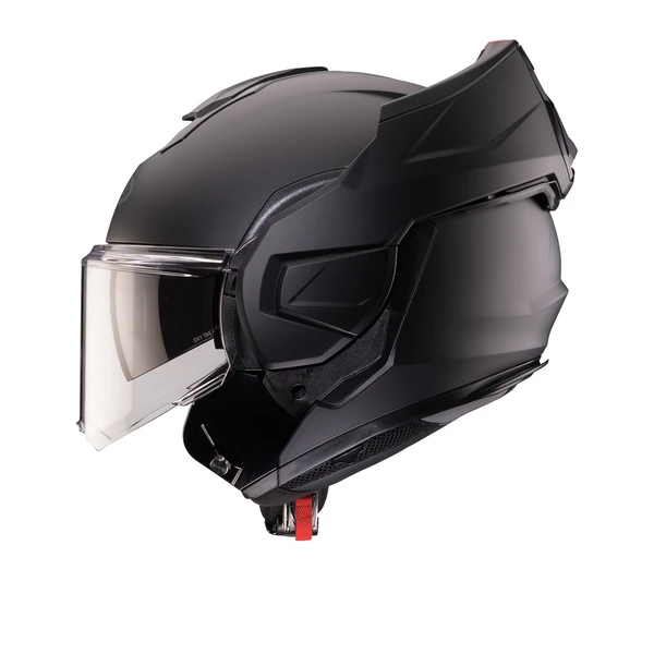 קסדת קאברג נפתחת 180 מעלות שחורה - CABERG TRIP מק"ט C0LA6017 - מבט זוויתי-צד - פתוחה