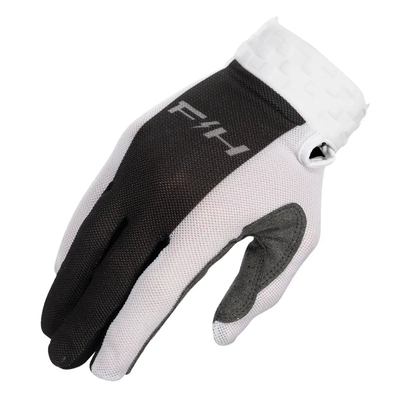 כפפות רכיבה פסטהאוס לבן שחור - Fasthouse Vapor React Glove מק"ט 420003-10 - מבט עליון - זווית נוספת