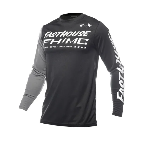 חליפת רכיבה ילדים פסטהאוס שחור אפור - Fasthouse Youth Carbon Method Gear Set Black/Gray מק"ט 275001-375001-00 - מבט קדמי - חולצה