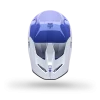 קסדת מוטוקרוס פוקס לבן/סגול - FOX V1 Noble Helmet