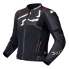 מעיל עור רכיבה רישה שחור/לבן - RICHA STRADALE EVO LEATHER JACKET