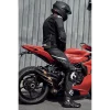 מעיל עור רכיבה רישה שחור/לבן - RICHA STRADALE EVO LEATHER JACKET