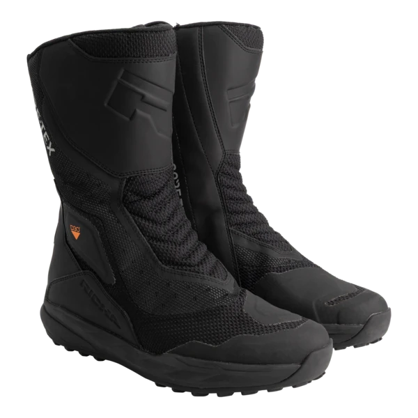 מגפי רכיבה RICHA Airstorm GTX Boot שחורים מק"ט 1104100019-100F - זוג מגפיים - מבט אחורי