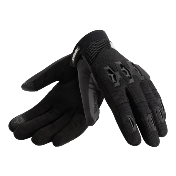 כפפות רכיבה RICHA R-MX Glove שחורות מק"ט 1105100109-100R - זוג כפפות יחד