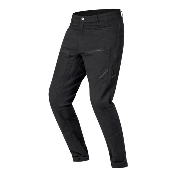 מכנס רכיבה רישה שחור מבט צד - RICHA BADLANDS CARGO TROUSERS SIDE VIEW