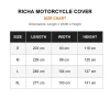 כיסוי אופנוע רישה שחור - RICHA MOTORCYCLE COVER