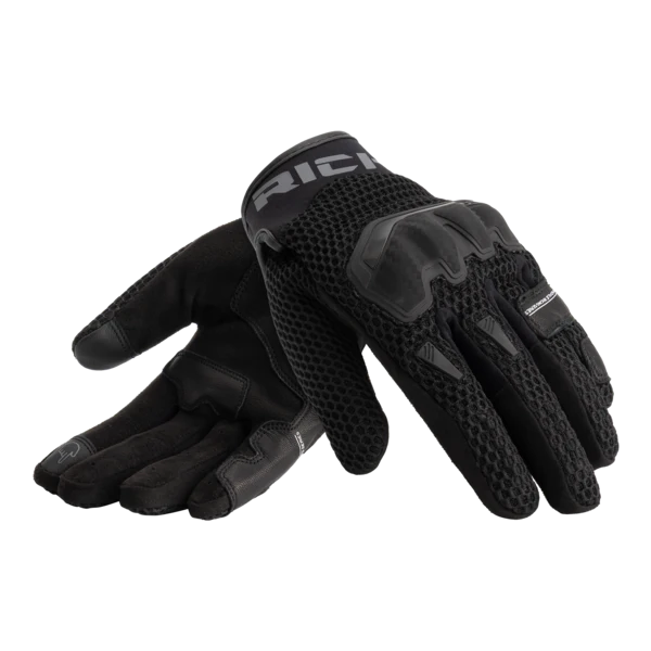 כפפות רכיבה RICHA Stradale AP-X Mesh Glove שחורות מק"ט 1105100122-100R - זוג כפפות יחד
