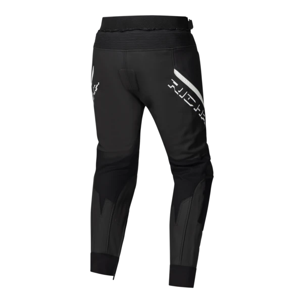 מכנס עור רכיבה RICHA Stradale Leather Trousers שחור/לבן מק"ט 1103100011-120R - מבט אחורי