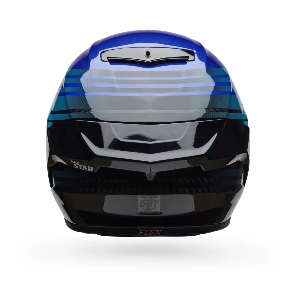 קסדת כביש בל שחור/כחול BELL Race Star DLX Flex Strike Helmet מק"ט 36955-002 - מבט אחורי
