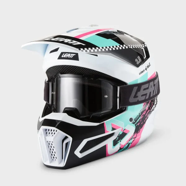 קסדת רכיבה LEATT MOTO 3.5 Kit בצבע ורוד - תמונה 1