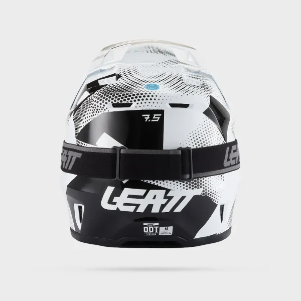 קסדת רכיבה LEATT MOTO 7.5 Kit בצבע קמופלאז' שחור/לבן - תמונה 3