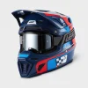 קסדת רכיבה ליט כחול/אדום LEATT MOTO 8.5 Kit